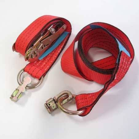 Sangle cliquet avec 2 anneaux Aero 2pts