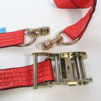 Sangle cliquet avec 1 grand cliquet et 2 anneaux Aero 2pts