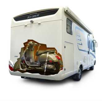 bloque roue scooter pour soute camping car