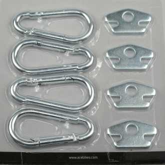 Pack de 4 mousquetons Acebikes