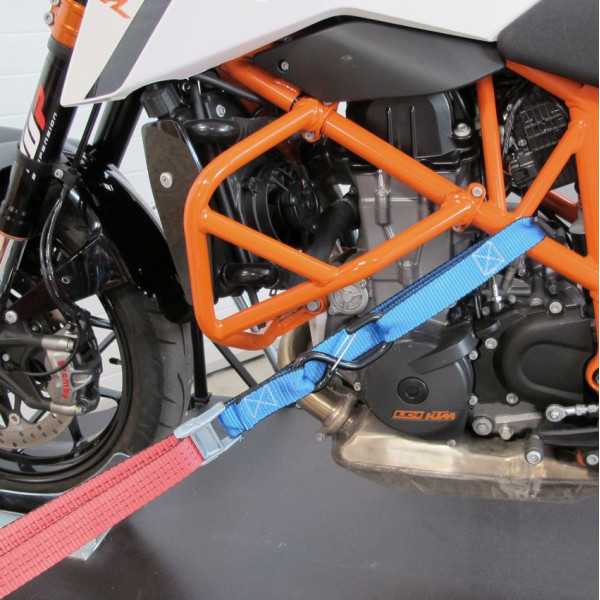 Sangle moto à boucles avec came