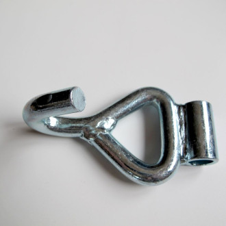 Crochet forme J et tube