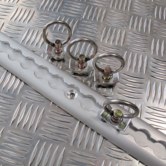 Pack aero Rail Standard 1m + 4 anneaux