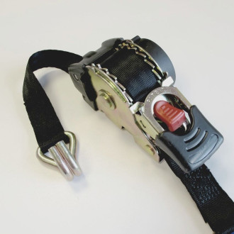 Sangle à enrouleur avec crochet en J