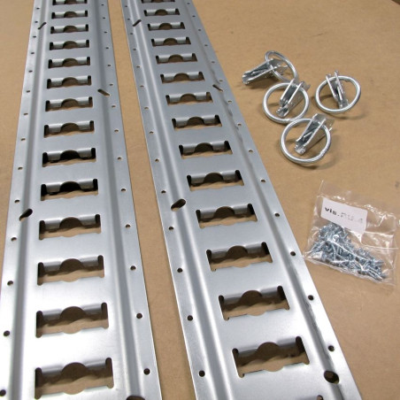 Pack 2 Rails universel + 4 anneaux + visserie