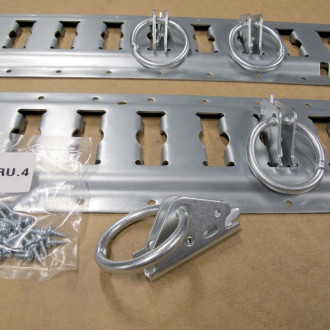 Offre 2 rails camion + 4 anneaux + visserie de fixation
